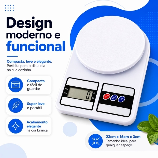 Balança De Cozinha Digital Balança Digital Doméstica Sf-400