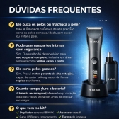 Kit Depilador Corporal Masculino Cerâmica 5W Aparador Nasal